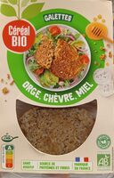 Galettes de Céréales - Orge, chèvre et miel