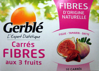 Carrés fibre aux 3 fruits Gerblé
