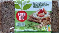 Les pains complets Seigle aux Graines de Courge