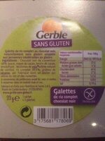 Galettes de riz complet chocolat noir