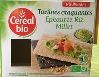 Tartines craquantes Épeautre Riz Millet