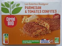 Galettes boulghour parmesan & tomates confites