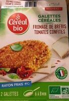 Galettes céréales fromage de brebis tomates confites