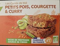 Les Tendres Carrés blé, petits pois, courgette & curry