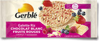 Galette Riz Chocolat blanc Fruits rouges