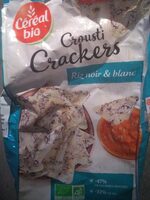 Crousti crackers riz noir et blanc