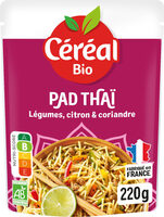 Céréales et légumes, façon pad thaï, bio