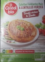 Galettes Fondantes Mais Et Lentilles Vertes