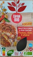 Galettes d'orge et pois chiches