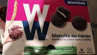 Biscuits au cacao fourrés vanille