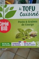 Le tofu cuisiné pesto & graines de courge