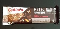 Gerlinéa Fit&Protein - Barres Protéinées saveur Amande Chocolat - Sans Sucres Ajoutés