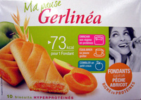 Biscuits fondants saveur pêche abricot Gerlinéa