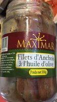 Filet d'anchois à l'huile d'olive