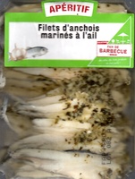 Filets d'anchois marinés à l'ail