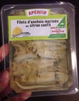 Filets d'anchois marines au citron confit