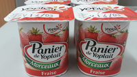 Panier de Yoplait avec Morceaux Fraise