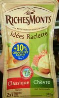 Idées Raclette classique & chèvre (+10 % gratuit)