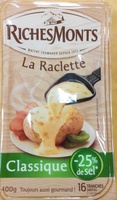 La Raclette classique -25 % de sel