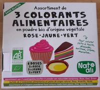 Colorant Alimentaire 3 Couleurs 6 Doses