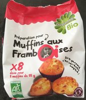 Preparation pour muffins au framboises