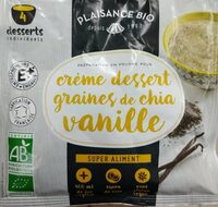 Crème dessert graines de chia vanille