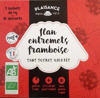 Flan entremets framboise