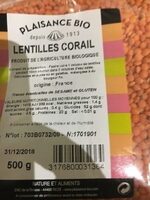 Lentilles Corail
