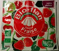 Bio-flan saveur fraise