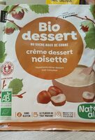 Bio dessert crème dessert noisette