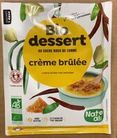 Bio dessert crème brûlée