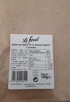 Jambon cuit supérieur decouenné degraissé