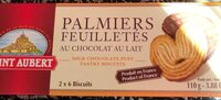Palmiers feuilletes au chocolat au lait