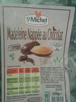 Madeleine nappée au chocolat