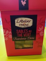Sablés au thé vert framboise litchi