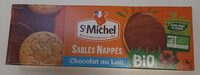 Sablés nappés chocolat au lait