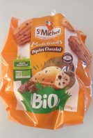 Madeleines pépites chocolat bio