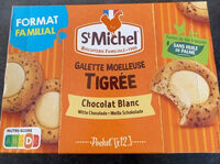 Galette moelleuse tigrée chocolat blanc