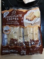 Crêpes rellenos de chocolate
