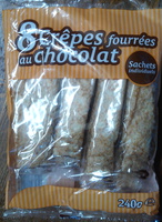 8 crêpes fourrées au chocolat
