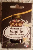 Gousses de vanille en poudre sucrées