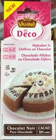 Deco Alphabet & Chiffres en Chocolat noir