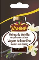 Vainas de vainilla en polvo con azúcar