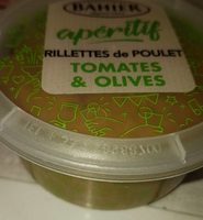 Rillettes poulet tomates et olives