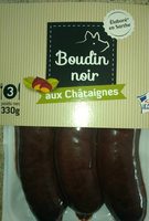 Boudin noir aux châtaignes