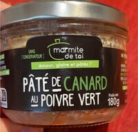 Paté de canard poivre vert