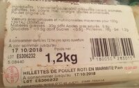 Rillettes de poulet roti en marmite