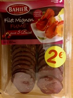 Filet mignon fumé aux 5 baies