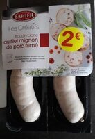 Boudin blanc au filet mignon de porc fumé