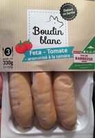Boudin blanc fêta tomates aromatisé à la tomate